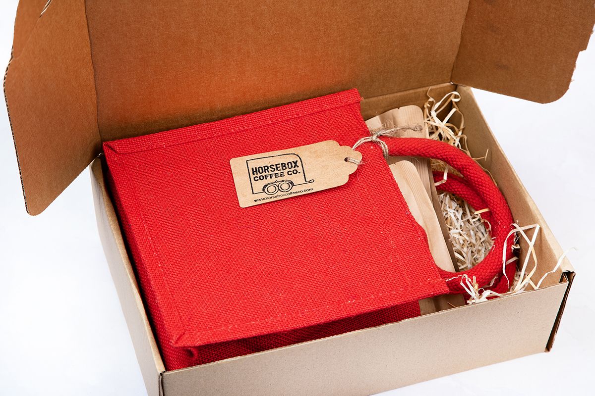 selection bag red in box